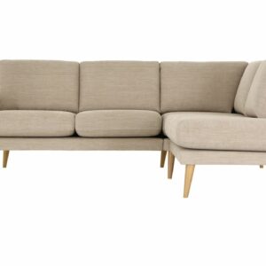 Viive avokulmasohva oikea vaalea beige Naomi 42, jalat 50100 tammi