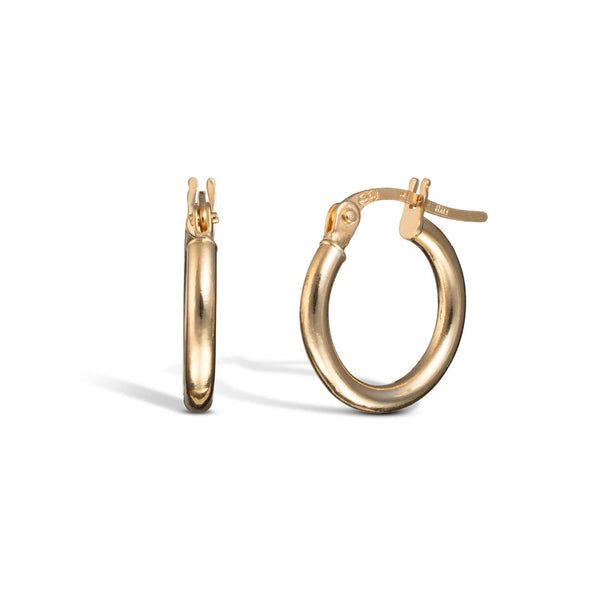 Vittoria rengaskorvakorut, 14 mm, keltakultaa