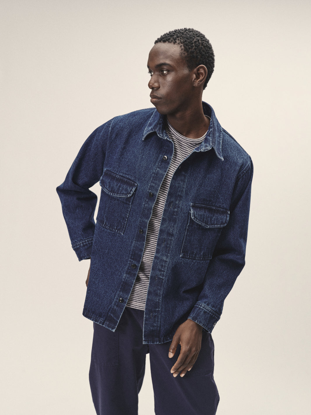 Men's Organic Cotton Denim Overshirt
