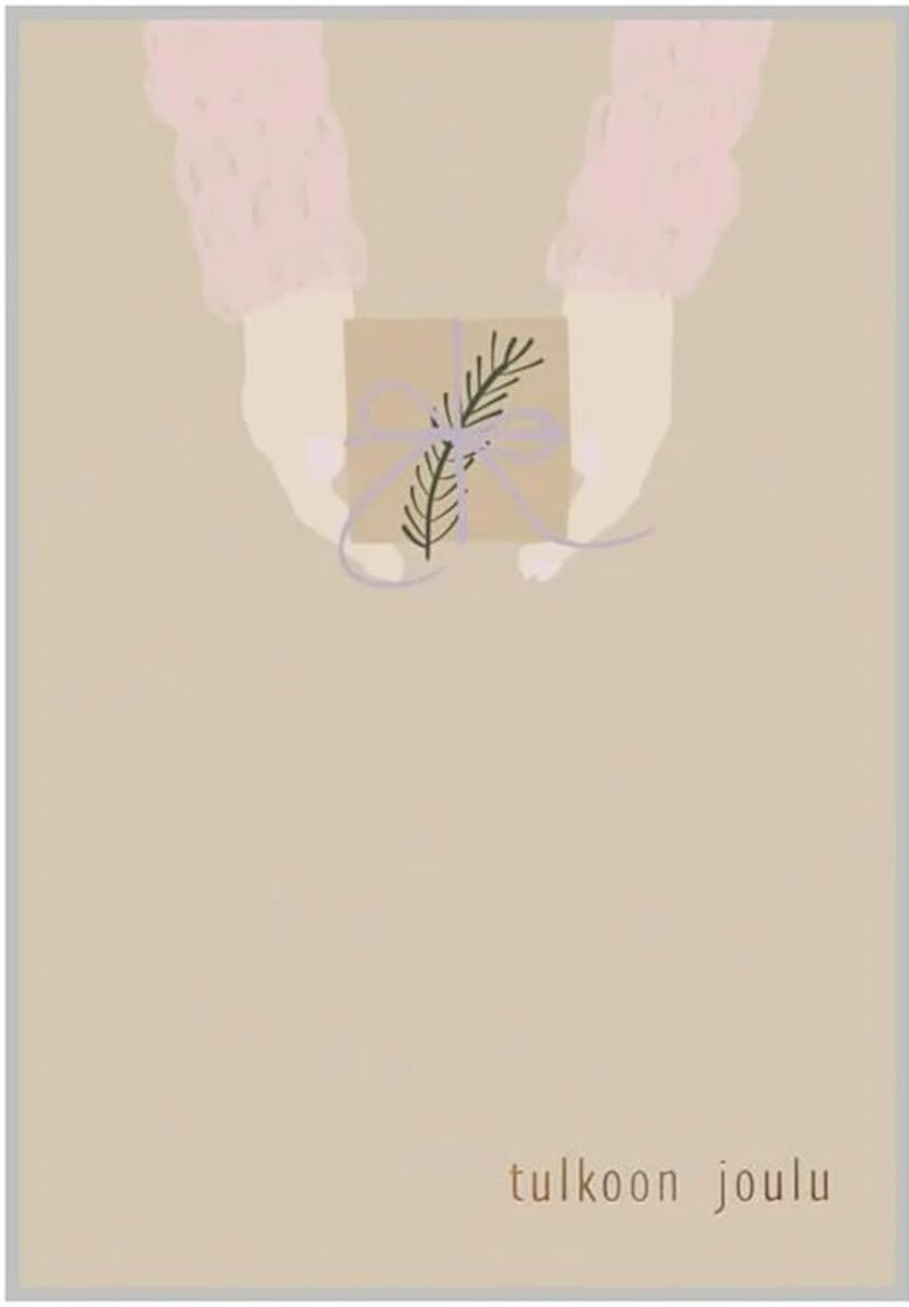 Xeraliving JOULULAHJA joulukortti 10,5x14,8 cm