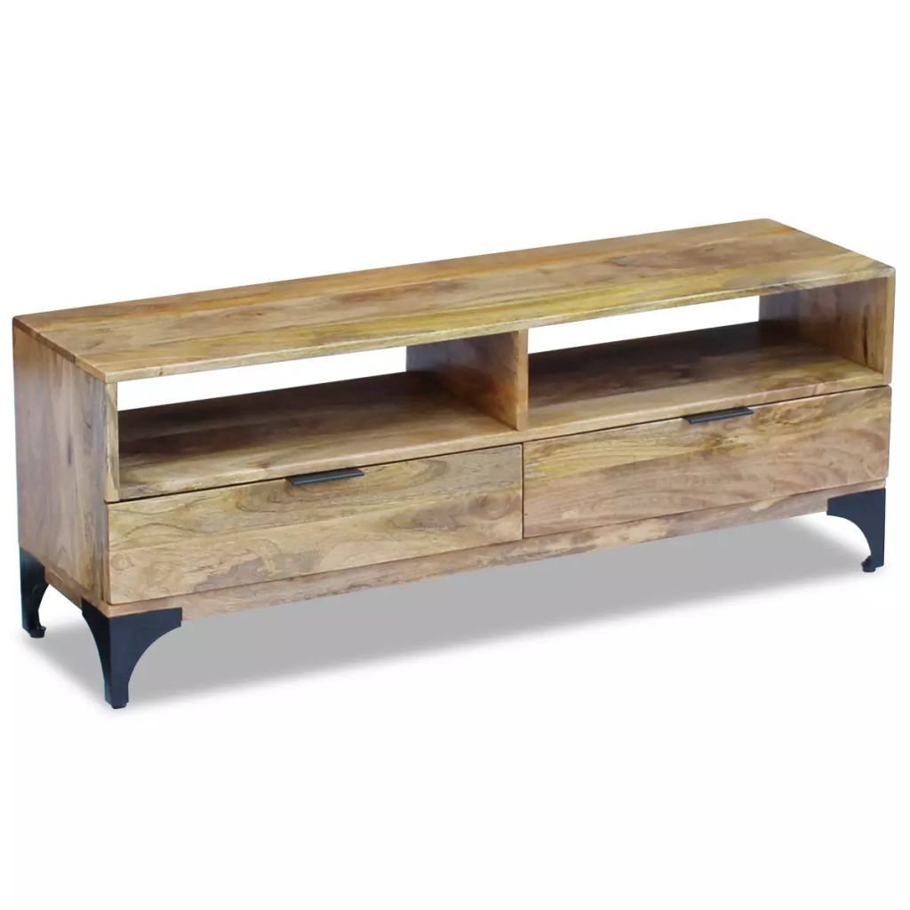 TV-taso Mangopuu 120x35x45 cm - Ruskea