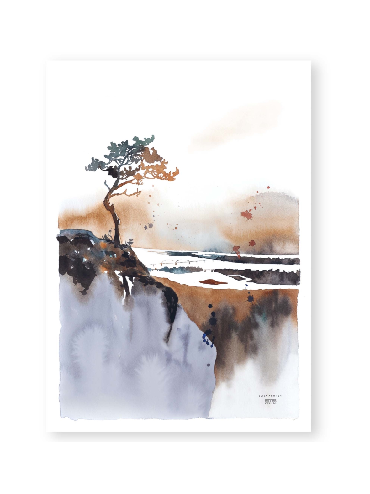 Juliste jyrkänteellä 50x70 cm