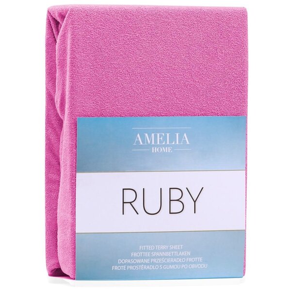 AmeliaHome Ruby -muotoonommeltu lakana, fuksia