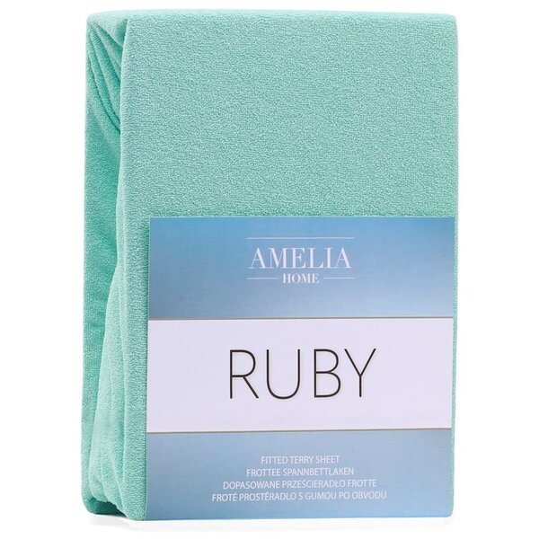 AmeliaHome Ruby -muotoonommeltu lakana, minttu - eri kokoja