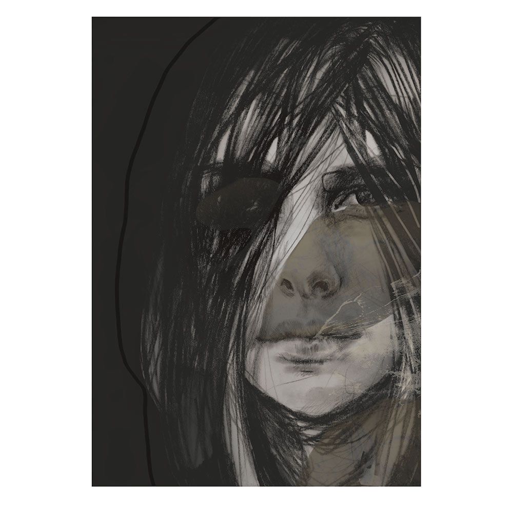 Anna Bülow, Anna Bülow poster The dark 50x70 cm