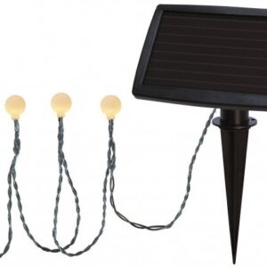 Aurinkoakkujen valosarja 20 LED 1,28W 475cm Globini 477-58