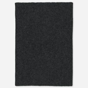 Ribbed Cashmere Snood Anthracite