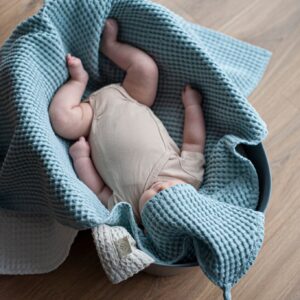 Waffle Linen Kids' Hooded Towel