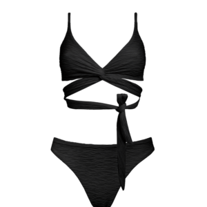 Jacquard Lin + Skyline Slim Bikini Set