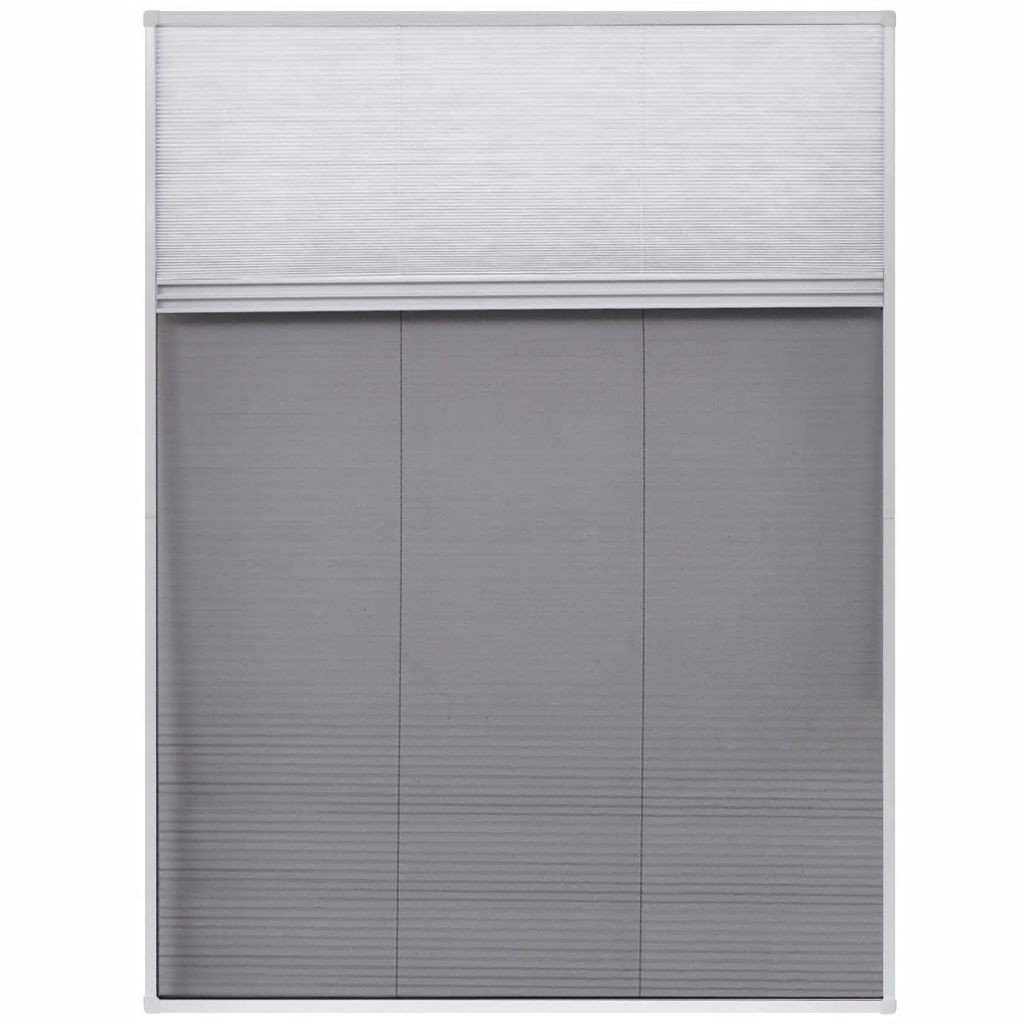 Laskostettu hyönteisverkko ikkunaan 60x80 cm alumiini - Valkoinen