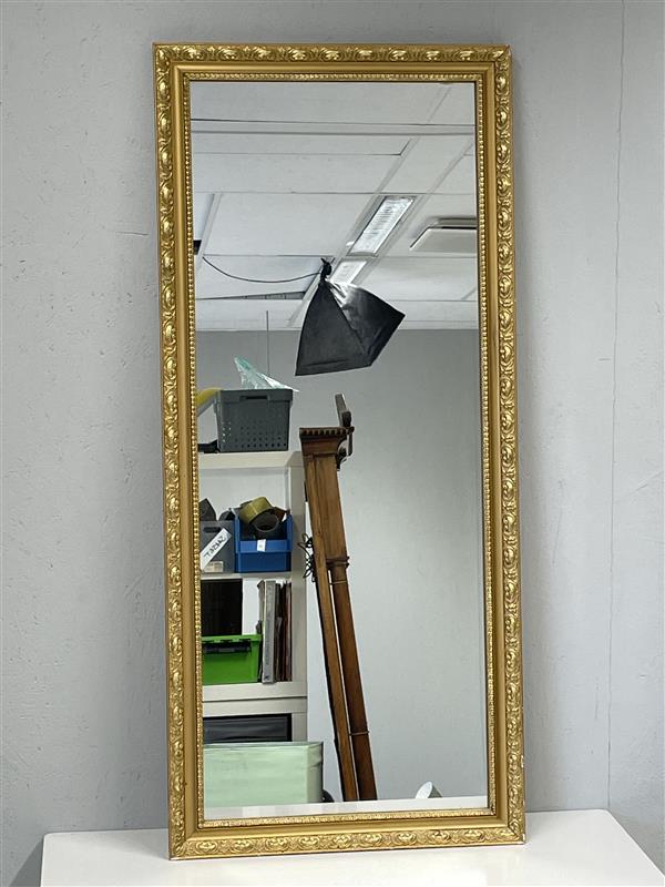 Mäkisen Kuvastin kultakehyksinen peili 48x108