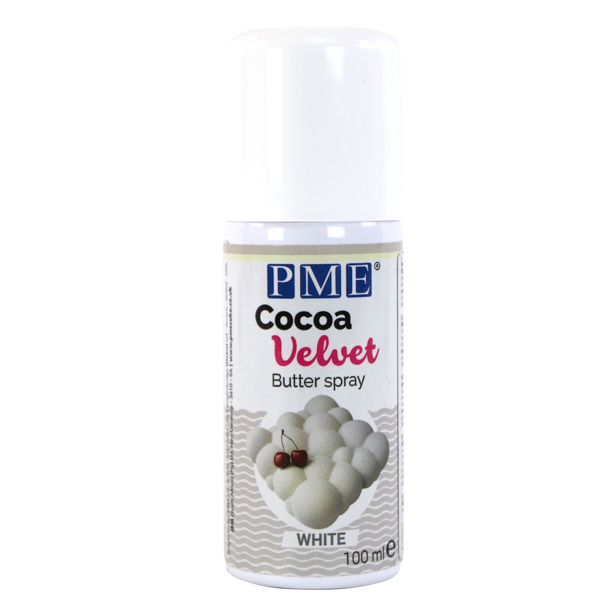 Suklaaspray (Samettispray) - Valkoinen, 100ml