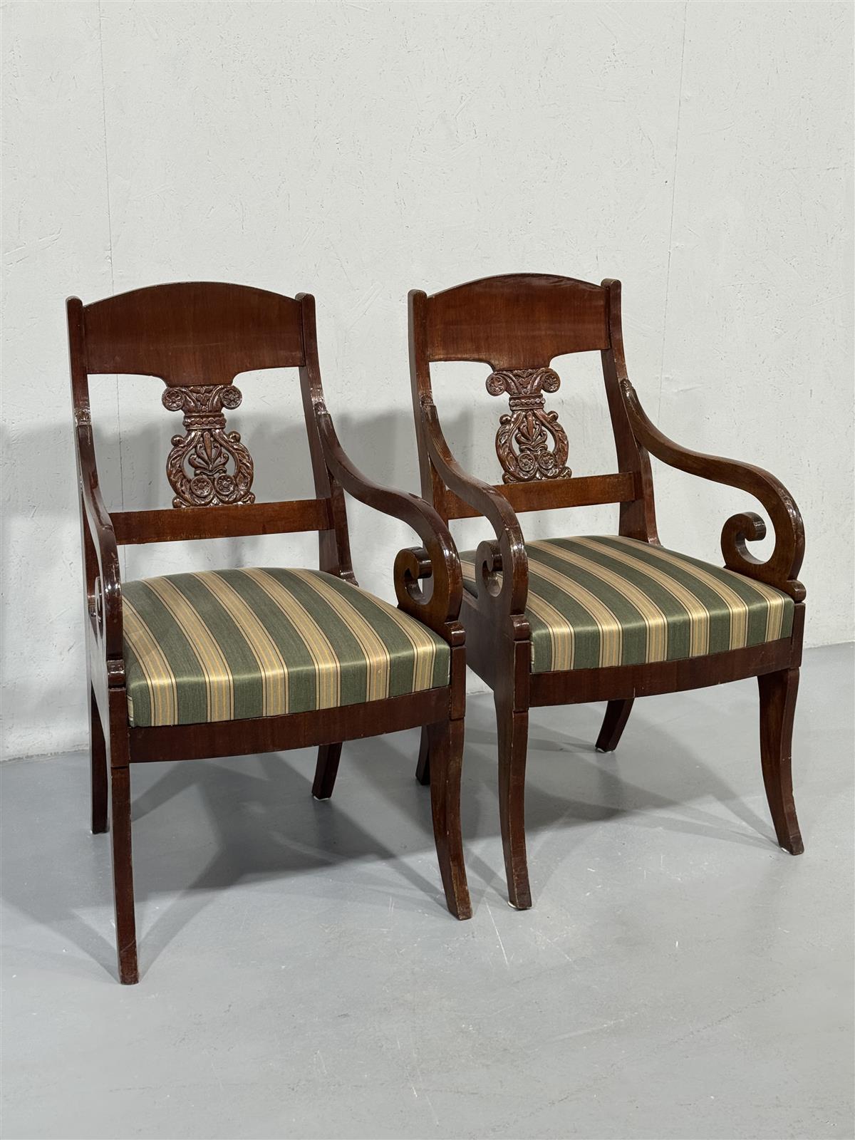 Biedermeier nojatuolit (2kpl)