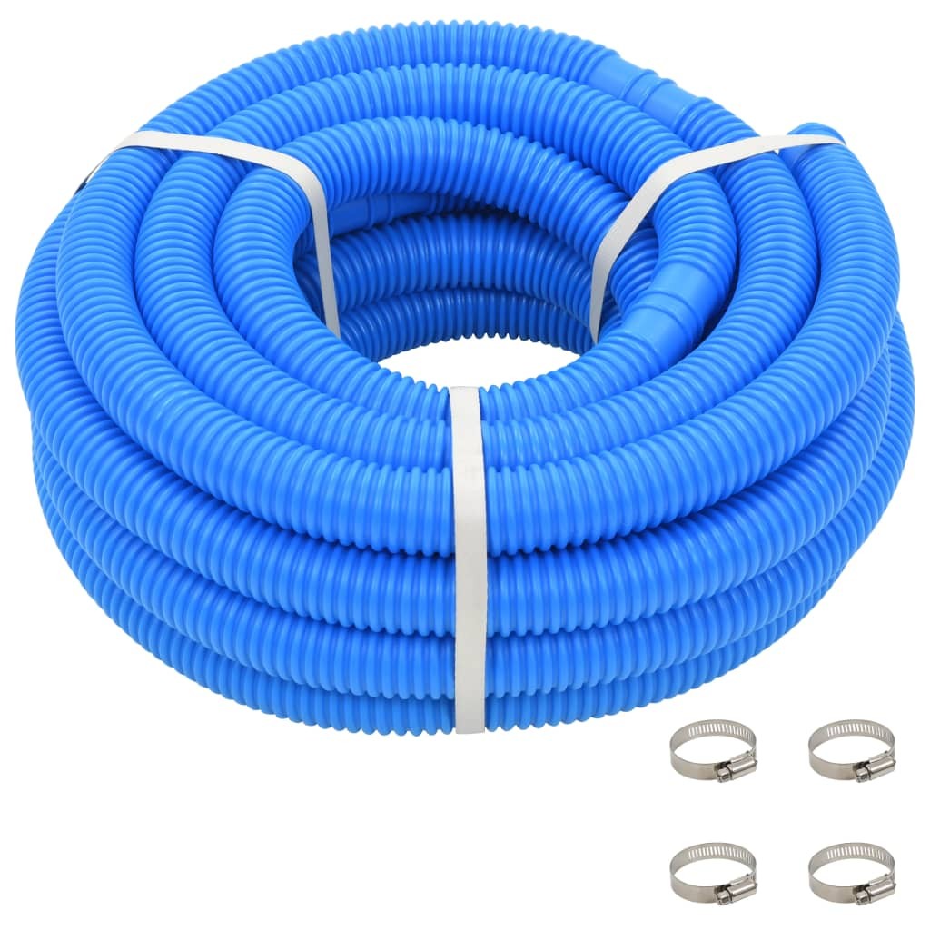 Uima-altaan letku kiinnikkeillä 38mm 12 m sininen - Sininen