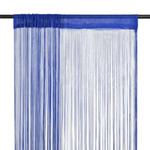 String-verhot 2 kpl 100x250 cm Sininen - Sininen