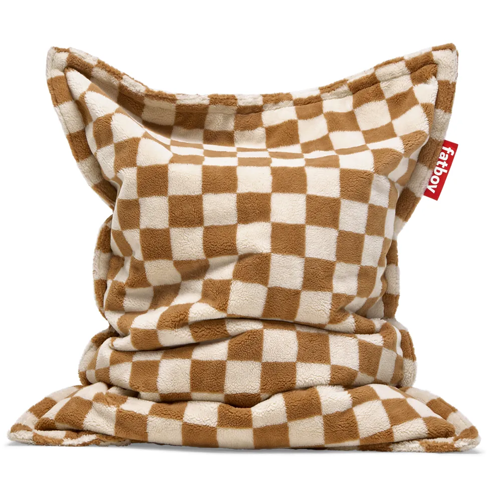 Fatboy, Original Slim Teddy Säkkituoli  Chess Almond Creme