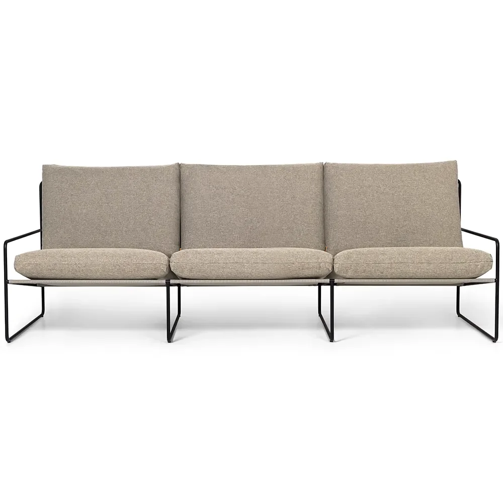 Ferm Living, Desert 3-istuttava sohva Black/Dark Sand