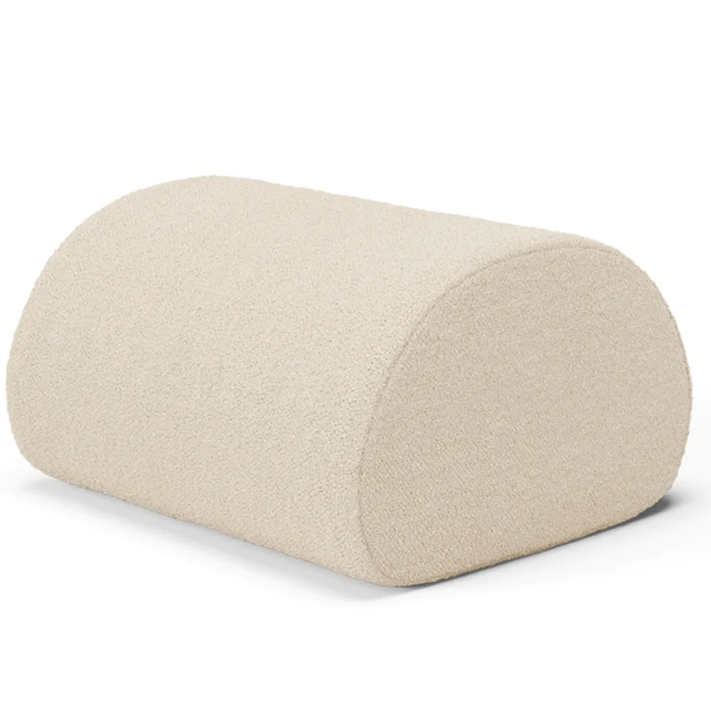 Ferm Living, Rouli Pouf Pure Bouclé Off-white
