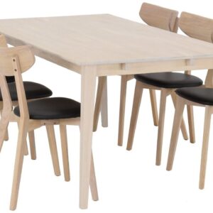 Rowico Home Filippa-Ami 6-hengen ruokailuryhmä valkoöljytty Tammi