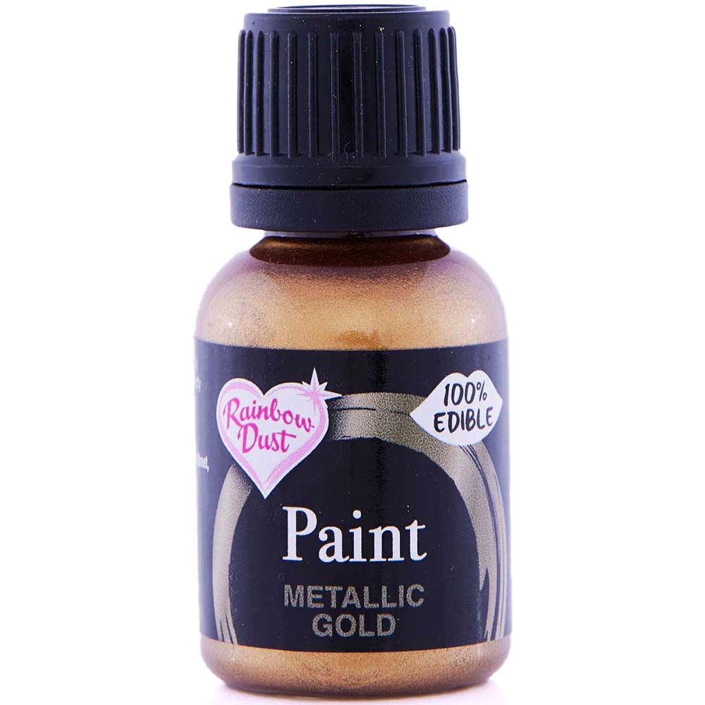 Elintarvikemaali - Metallic Food Paint - Kulta, 24g