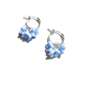 Blooming Sorbet korvakorut, Hopea ohut - Forget-me-not