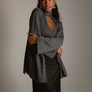 The Paris Blouse Set Grey