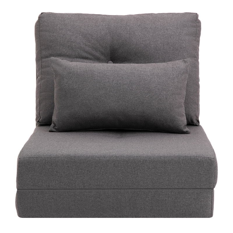 Vuodesohva 3-in-1 -suunnittelu 60 x 80 x 56 cm Tummanharmaa