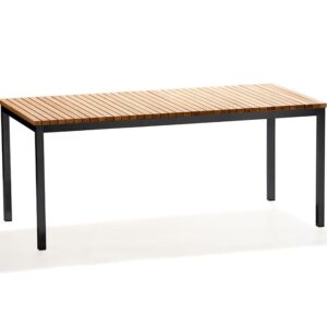 Skargaarden, Häringe ruokapöytä 95 x 214 cm musta/tiikki Skargaarden