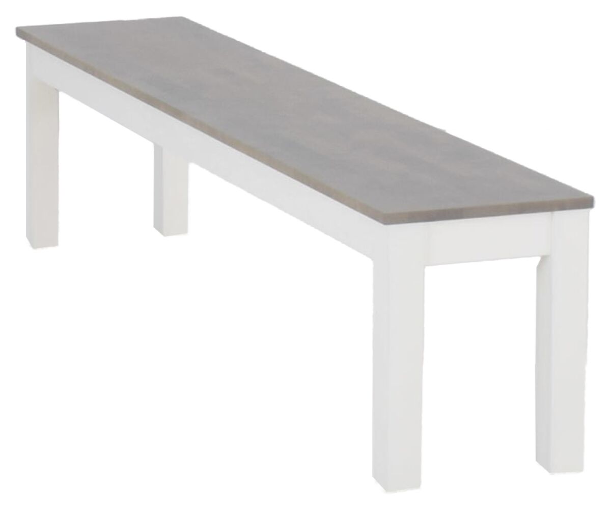 Moona penkki 192x35 harmaa/valkoinen