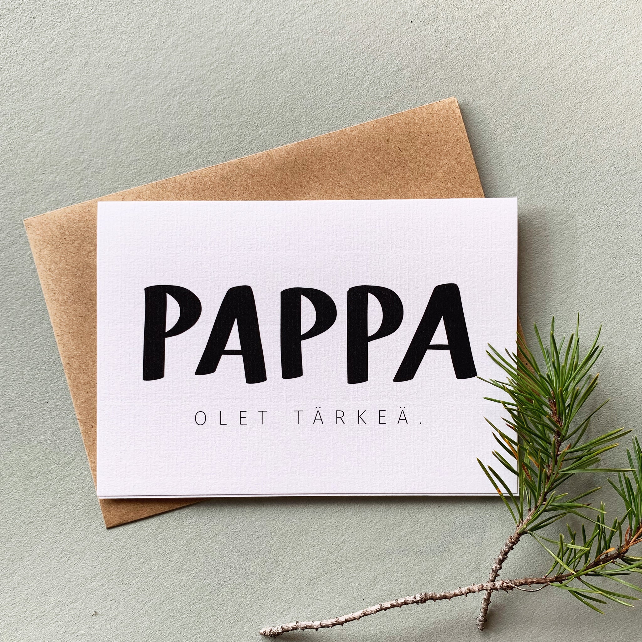 Helle Pappa olet tärkeä 2 os. postikortti