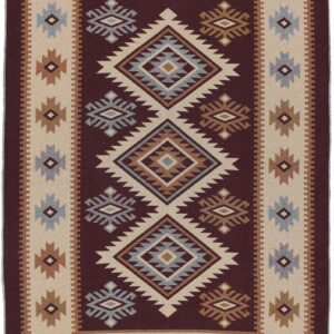 Izmir puuvillamatto 160x230 cm viininpunainen/multi