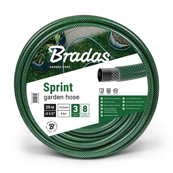 Kasteluletku Sprint 5/8"Bradas, 20 m, vihreä
