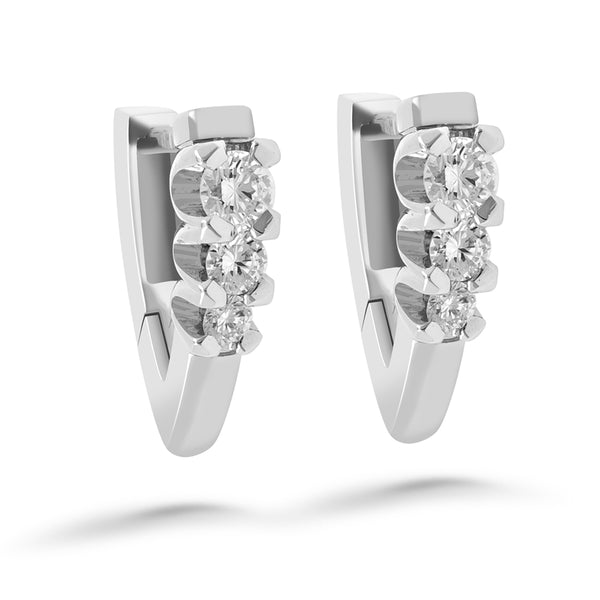 Silván Charlotte timanttikorvakorut 0,48ct, valkokultaa, timanttikorut