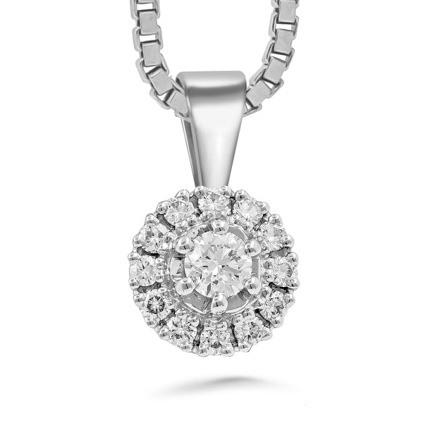 Silván Lauriel timanttiriipus 0,42ct, valkokultaa, timanttikorut