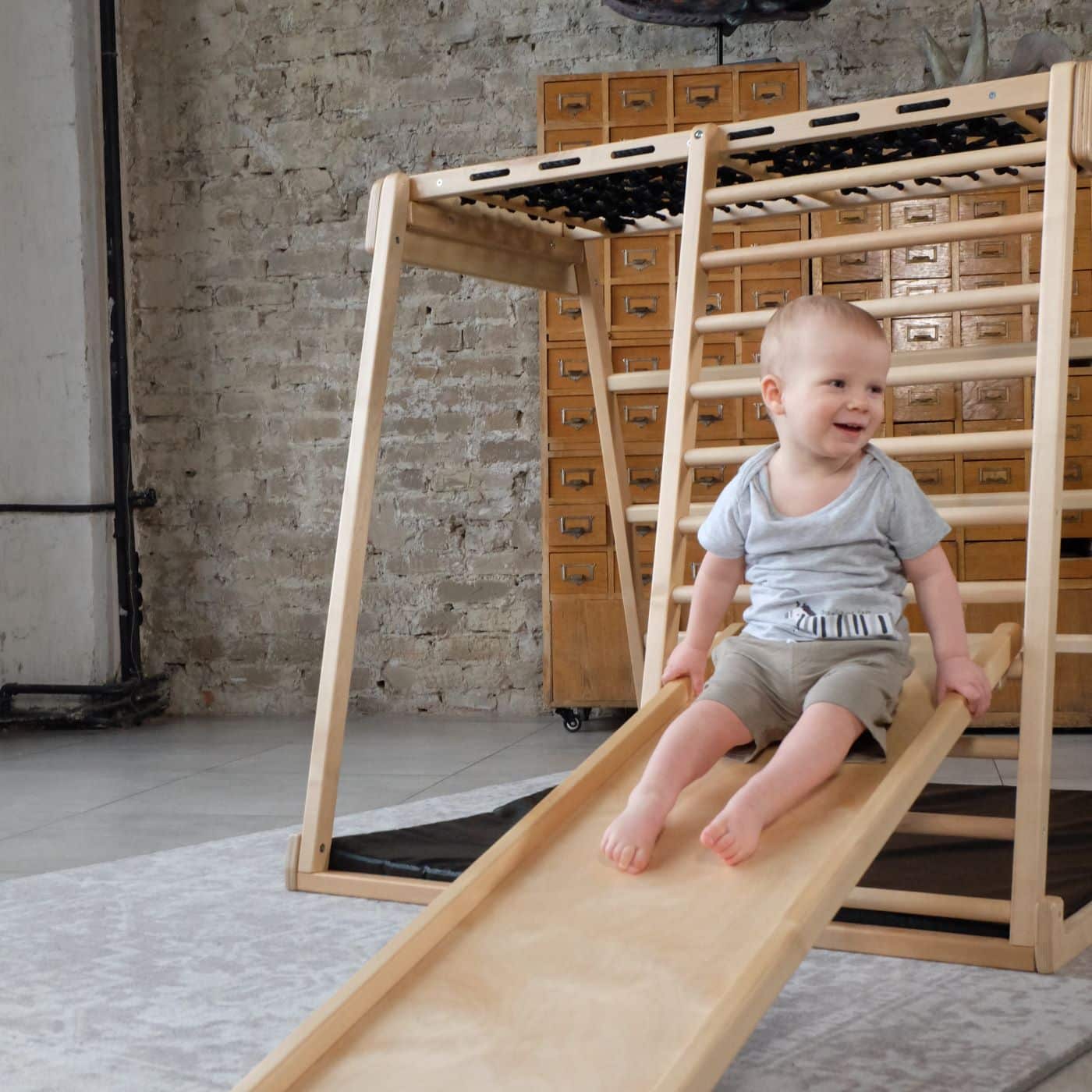 Kidwood Kiipeilyteline Domino - lapsille - Musta