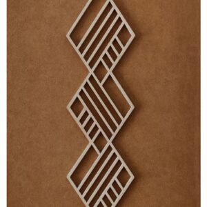 Koivuiset Leather Boho Vinouma taulu 37x57 cm konjakki