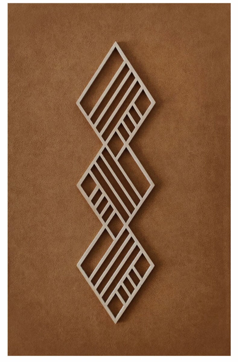 Koivuiset Leather Boho Vinouma taulu 37x57 cm konjakki