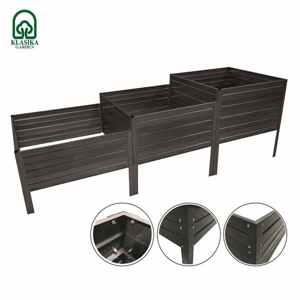 Korotettu ruukku Garden RAL7016 30x2,25x0,75 cm