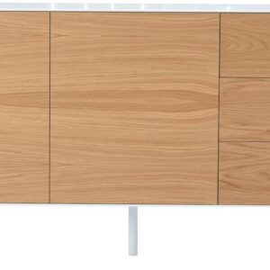 Koto senkki 160 cm valkoinen/tammi
