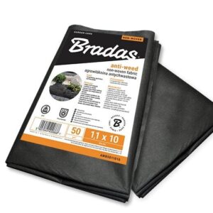Kuitukangas rikkaruohoja vastaan Bradas 1,1x10 m, 50 g/m2, musta