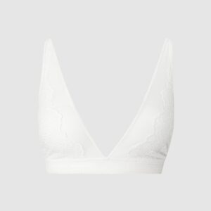 Lace Plunge Bralette Off White