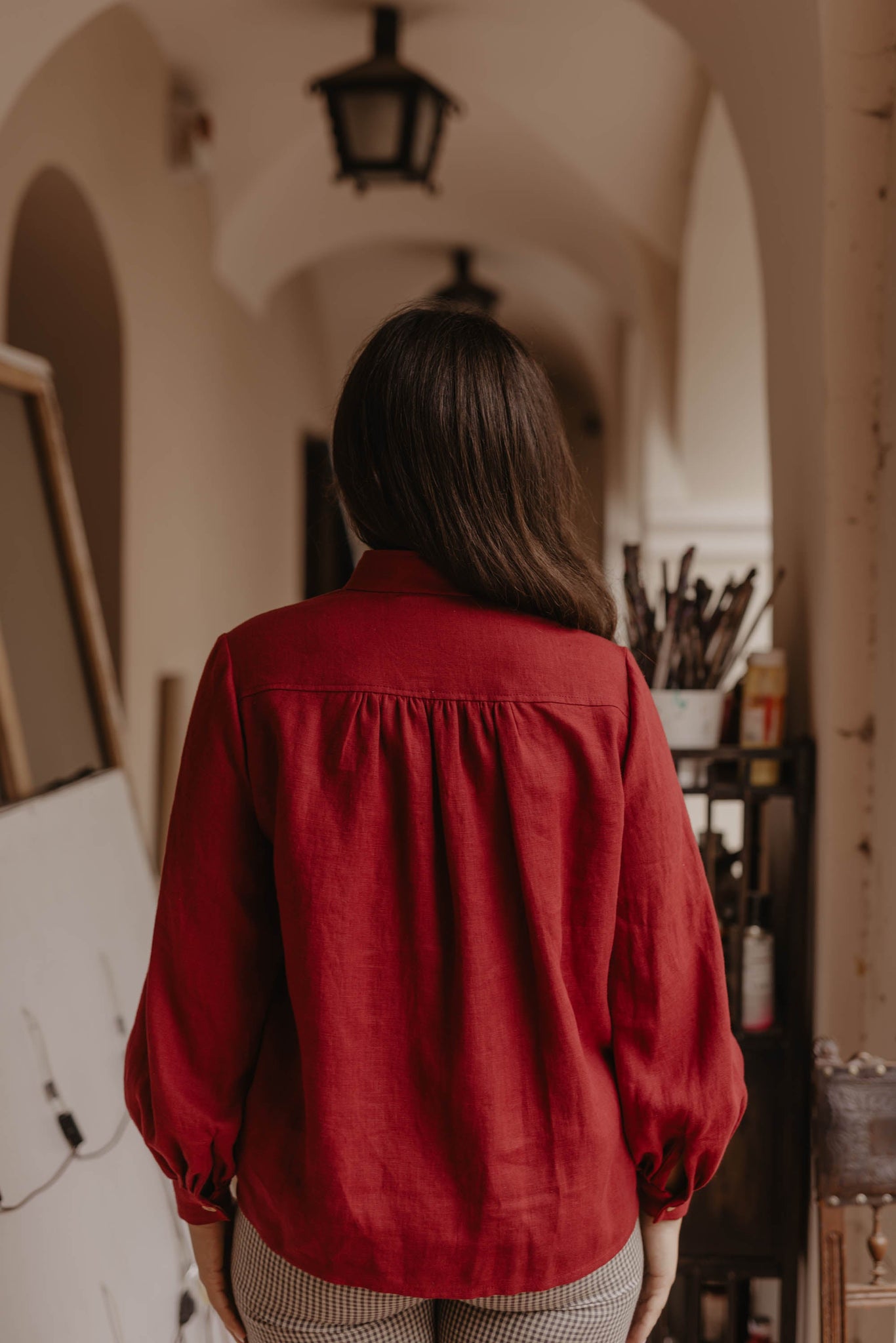 Indraja Linen Blouse