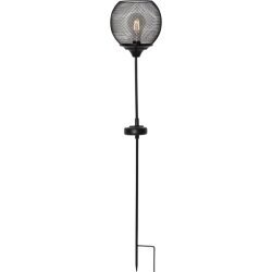 LED-sisustusvalo aurinkokennolla musta 0,13W 1x76cm Auringonvalo 482-58