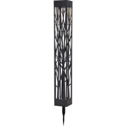 LED ulkovalaisin aurinkokennolla musta 0,03W 9x66cm Siranna 481-93