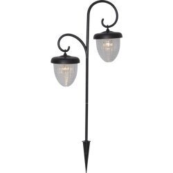 LED-ulkovalo aurinkokennolla musta 0,03W 28x51cm Bellota 482-32