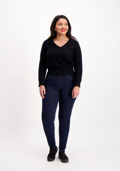 Legging Super Stretch Farkut Tummansininen