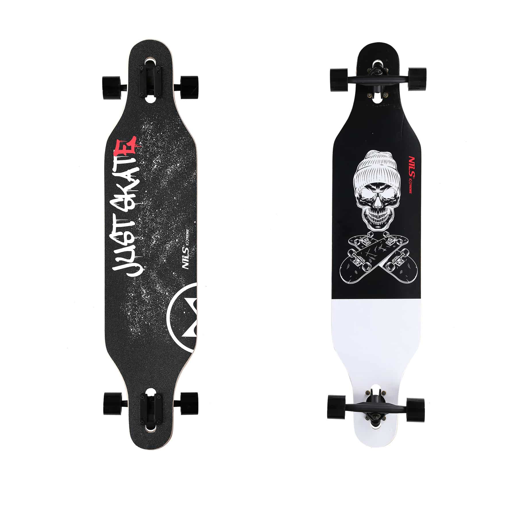 Longboard SKULL2 WOOD Skeittilauta NILS EXTREME