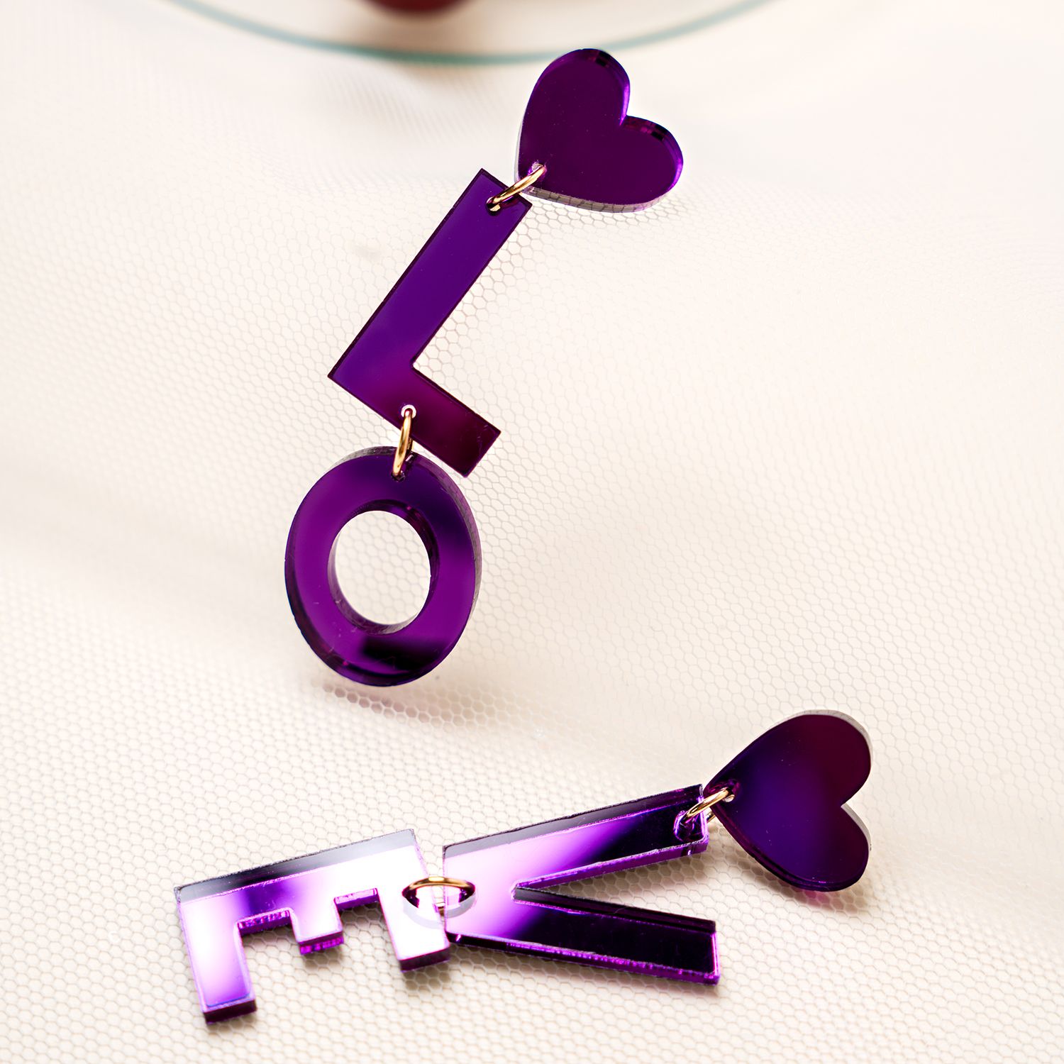 Mamakoru Love nappikorvakorut - Violetti