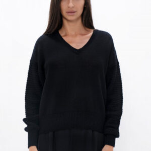 Nagano MMJ V-Neck Sweater Licorice