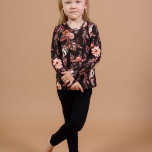 Kids' Basic Print Shirt Harvest Poppies Red